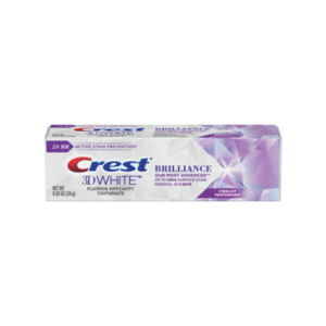 Crest 3D White Brilliance White Teeth Whitening Toothpaste Box