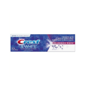 Crest 3D White Glamorous White Teeth Whitening Toothpaste Box