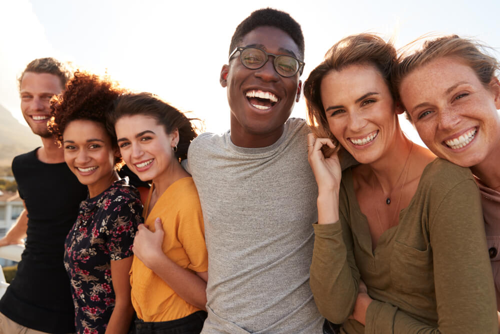 Group Of Young People Smiling