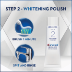Crest 3D White Brilliance 2 Step Teeth Whitening Toothpaste Step 2