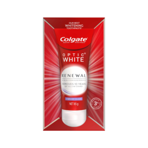 Colgate Optic White Renewal Teeth Whitening Toothpaste Box